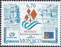 Монако 1998, EXPO 98, Эмблема, 1 марка