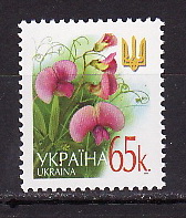 Украина _, 2005, Стандарт, Цветы, 1 марка