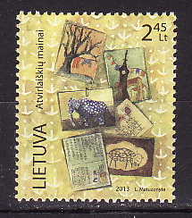 Литва, 2013, Посткроссинг, Рисунки детей, 1 марка