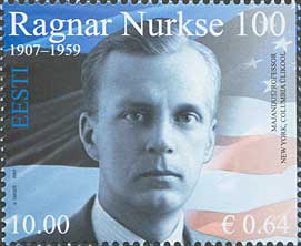 Эстония, 2007, Рагнар Нурксе, 1 марка