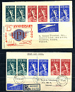 Южная Африка, 1949, ВПС-UPU, 2 КПД, прошедших почту-миниатюра