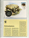 Свазиленд, 1993, WWF, Носорог, КПД-миниатюра