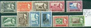 Малайя, 1957- Треннгану, стандарт. фауна, металлография *  MLH, 11 марок