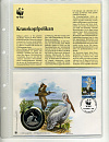 Румыния, 1993, WWF, Пеликаны,  КПД-миниатюра