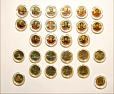 Россия, 2012. 200 лет Войны 1812 года, 28 монет, цвет, в капсулах-миниатюра