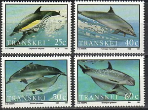 Транскей, 1981, Дельфины, 4 марки