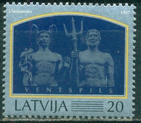 Латвия, 1997, Порт Вентспилс, 1марка Латвия, 1997, Порт Вентспилс, 1марка