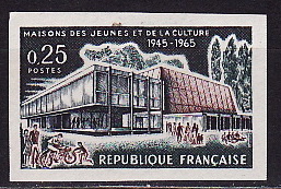 Франция, 1965, Молодежный центр, Мотоцикл, 1 марка без зубцов