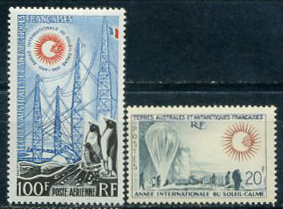ТААФ, Атмосферный Зонд, Пингвины, 1963, 2 марки