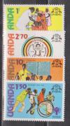 Уганда 1979, Международный Год Детей, 4 марки