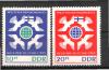 ГДР 1965, №1122-1123. Голуби, 2 марки
