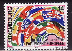Люксембург, 1994, Европарламент, Флаги, 1 марка
