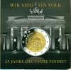 Германия, 2015, 25 лет Объединения Германии, 2 Евро - 5 монет в буклете