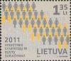 Литва, 2011, Перепись населения и жилья, 1 марка