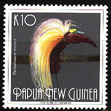 Папуа Новая Гвинея, 1991, Райская птица, 1 марка
