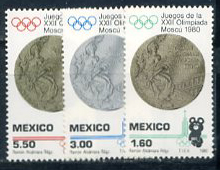 Мексика, Олимпиада 1980, 3 марки