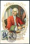 СССР, 1961, 250 лет со дня рождения М.В.Ломоносова , картмаксимум