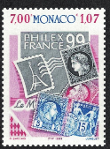 Монако 1999, Филвыставка FHILEXFRANCE 99, 1 марка без поля