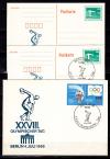 ГДР, 1990, Олимпийский день. 2 почтовых карточки и конверт.