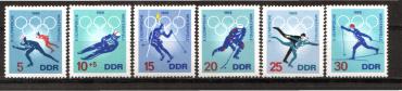 ГДР, 1968, №1335-1340. Олимпиада-1968, 6 марок