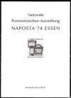ФРГ, 1974, Выставка почтовых марок NAPOSTA-74, сувенирный блок