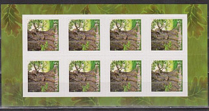 Латвия 2005, Вековой Дуб, малый лист самоклеек