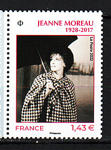Франция, 2022, Жанна Моро, Актриса, 1 марка