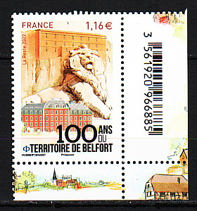 Франция, 2022, Регионы, Территория Бельфор, 1 марка
