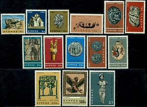 Кипр, 1966, Культурные ценности, 14 марок