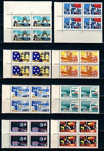СССР, 1965, №3238-45, Материально-Техническая база коммунизма, 8 квартблоков.
