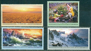 КНДР, 2025, Национальная Живопись, 4 марки КНДР, 2025, Национальная Живопись, 4 марки