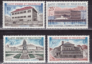 Сан-Пьер и Микелон, 1969, Архитектура, 4 марки, 48 Евро