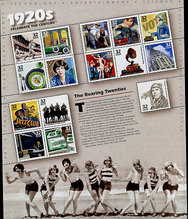 США, 1998, 20-й век, 1920-е года, лист